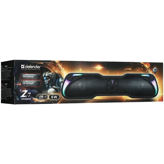 Саундбар Defender Z7, 6Вт, подсветка, питание от USB