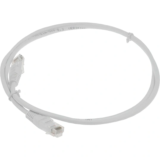 Кабель Lanmaster TWT-45-45-1.0-WH UTP RJ-45 - RJ-45 кат.5E 1м белый
