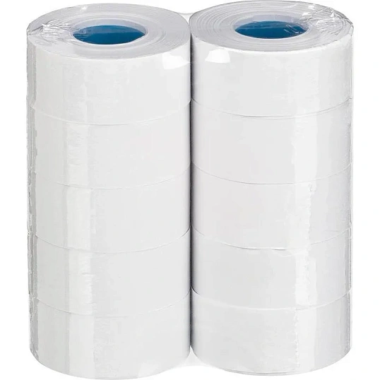 Этикет-лента 26х16 прямая белая,1000шт/рул,10рул/уп