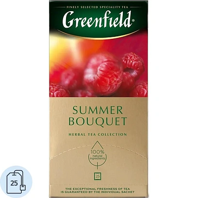 Чай Greenfield Summer Bouquet фруктовый фольгир.25пак/уп 0433-10