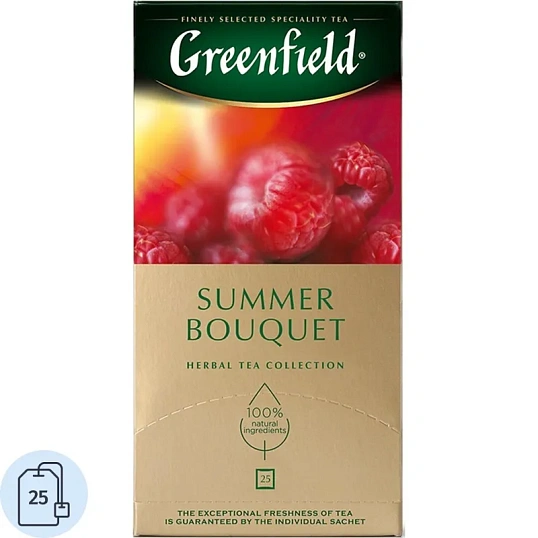 Чай Greenfield Summer Bouquet фруктовый фольгир.25пак/уп 0433-10