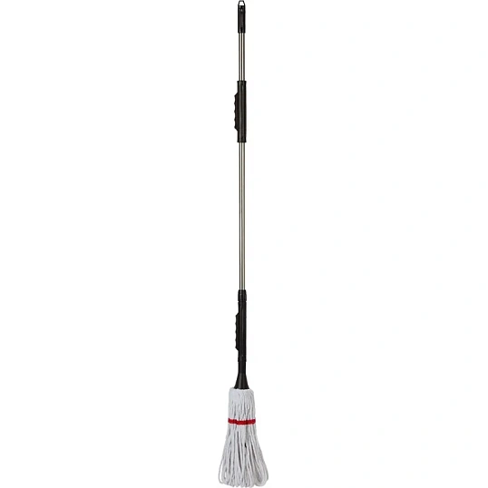 Швабра веревочная д/пола отжимная х/б вращающ. металл ручка 135см