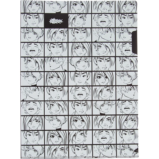 Папка уголок А4, №1 School Аниме Комикс, А4, 180 мкм,3 шт/уп