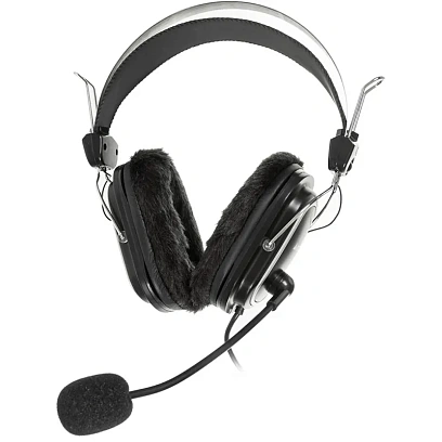 Гарнитура A4Tech (HS-60) черный 2.5м мониторные