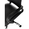 Кресло БР Комус Мебель Echair 396 LT, экокожа, черный, хром