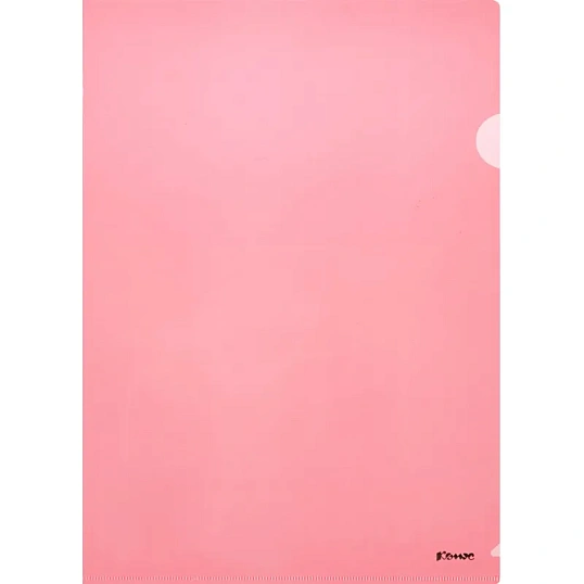 Папка уголок Комус А4 180мкм (красный)