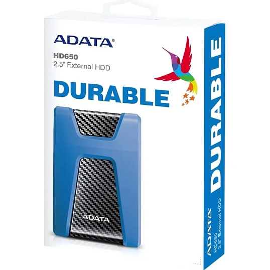 Портативный HDD ADATA HD650, 2TB 2,5, USB 3.1, AHD650-2TU31-CBL