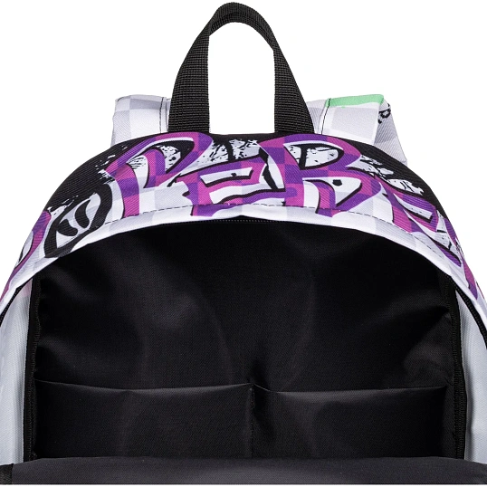 Рюкзак школьный Комус Класс Shape, Граффити, Серый, 1 отд