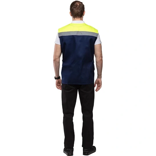 Жилет л30-ЖЛ синий/лимонный(р.44-46) р.170-176