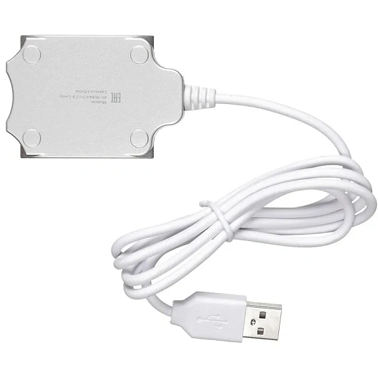 Разветвитель USB 2.0 Buro BU-HUB4-0.5-U2.0-Candy 4порт. серебристый