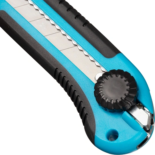 Нож усиленный TOPFORT 25 мм с резиновыми вставками, Twist-Lock