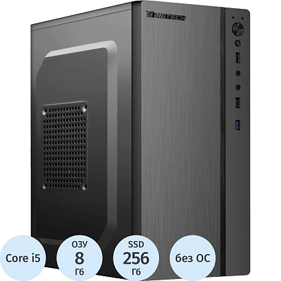 Системный блок BigTech B4 [B4-9296] i5-12400/H610/8Gb/SSD256Gb/400W