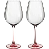 Набор бокалов д/красн вина COLUMBA OPTIC 650мл; Розовая ножка 2шт, БСС0499