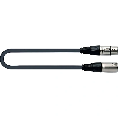Кабель микрофонный Quik Lok MX775-3, разъемы XLR/F - XLR/M, 3м