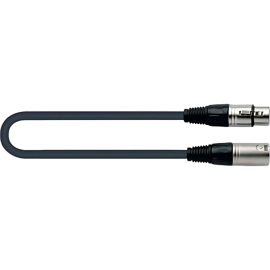 Кабель микрофонный Quik Lok MX775-3, разъемы XLR/F - XLR/M, 3м