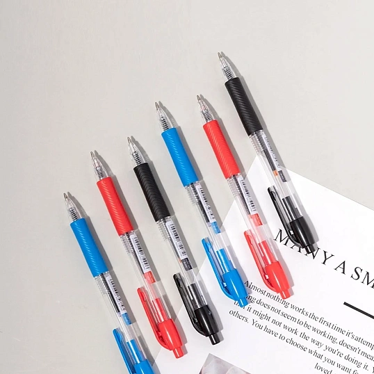 Ручка шариковая автомат. Deli Every, EQ60-BL,син,пул нак.0,7мм