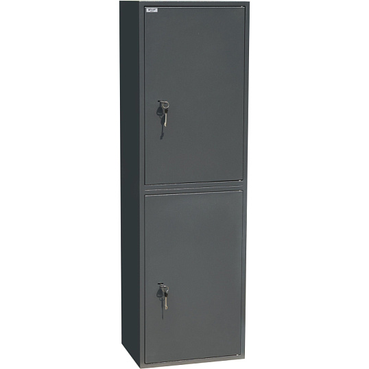 Шкаф для бумаг металлический Комус Мебель Cobalt TSL-150/2M, 340х460х1500мм