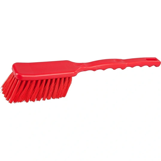 Щетка ручная FBK широкая с длинной ручкой 410х55мм, жесткая,красный 10233-3