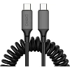 Кабель PERO DC16 ULTIMATE PD Type-C to Type-C, витой, 60W, 1.2m, Black