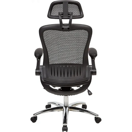 Кресло BN_Hg_EChair-552 TTW Net сетка черная, хром
