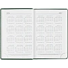 Ежедневник датированный 2026, зеленый,А6, 100х150 мм,336 стр,Agenda