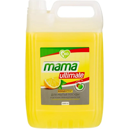 Средство для мытья посуды Mama Ultimate конц с аром лимона канистра, 5л