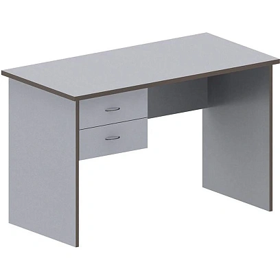 Стол MS_Агат со встроенной тумбой АСС-62 серый