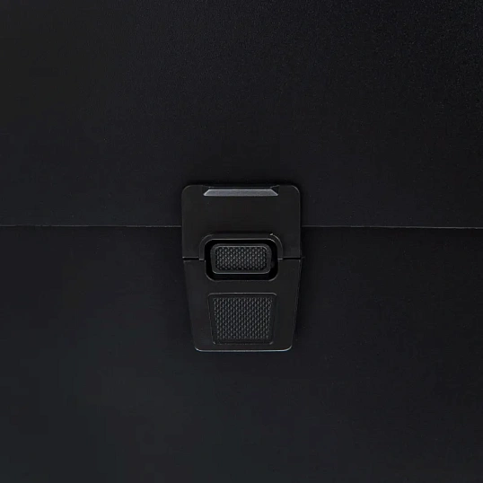 Портфель-картотека Комус 12 отд. А4, черный