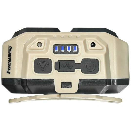 Фонарь налобный FOCUSray 1330 акку 18650 1200мАН 200люмен,индикатор зарядки