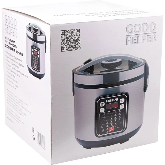 Мультиварка GOODHELPER МС-5200, 5л, 900 Вт, 32 программы