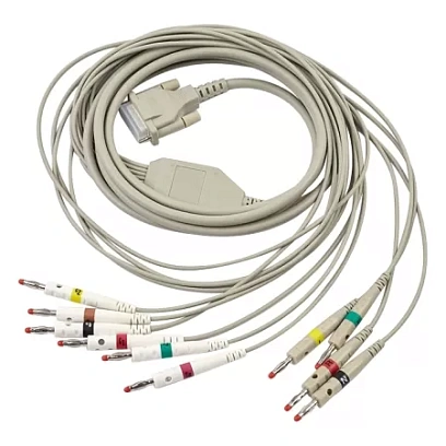 Кабель пациента 10-ти жильный банановый к электрокардиографам S