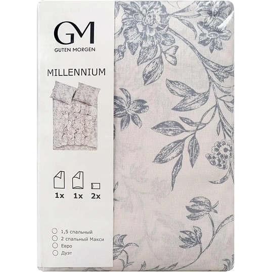 Постельное белье 2сп Макси Бязь (нав.70х70-2шт), Millennium