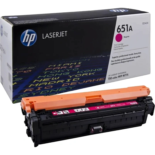 Картридж лазерный HP 651A CE343A пурп. для СLJ Enterprise 700