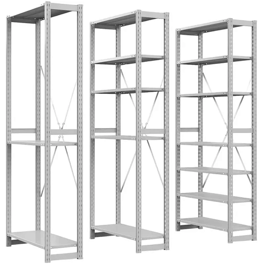 Стеллаж металлический ГТС_ТСУ Универсал, 2200x1060x400, Полки: 6 шт. метал