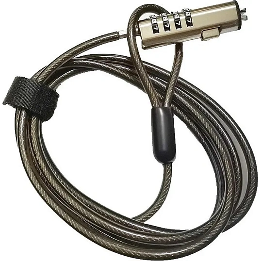 Тросик с замком Continent NCL-105,ультрабук, nano security slot, клин, 1,8м