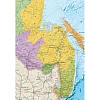 Карта настенная Россия политико-администр/1:4млн.2,17х1,60м,КН130