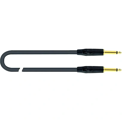 Кабель Quik Lok JUST JJ 6, инструментальный, 6м, Mono Jack черн /JUST JJ 6