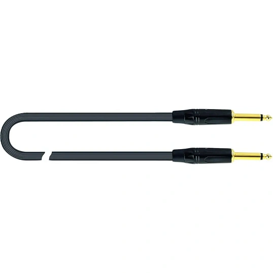 Кабель Quik Lok JUST JJ 6, инструментальный, 6м, Mono Jack черн /JUST JJ 6