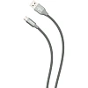 Кабель USB PERO DC-02 Type-C, 3А, 1м, серый