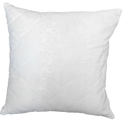 Подушка 70х70см холофайбер, стеганная микрофибра, кант, белая