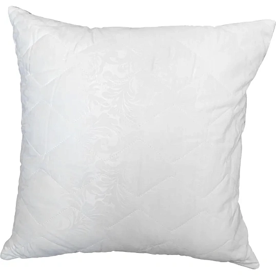 Подушка 70х70см холофайбер, стеганная микрофибра, кант, белая