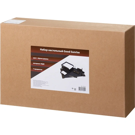 Набор настольный 7FE-5A на 7 предметов из МДФ, цвет: черное дерево