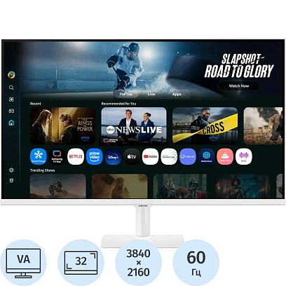 Монитор Samsung 32 M7 LS32FM703UIXCI 4k/VA/60Гц/HDMI/белый