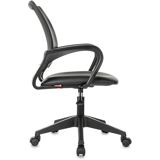 Кресло БР Комус Мебель Echair 396 LT, экокожа, черный, пластик