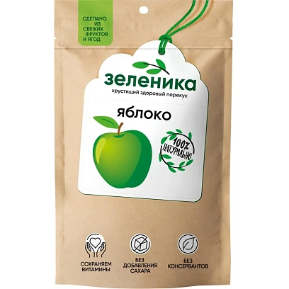 Яблоки Зеленика Здоровый фруктовый перекус 20 г