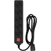 Сетевой фильтр PC Pet AP01006-E-B 1.8м (5 розеток) черный (пакет)