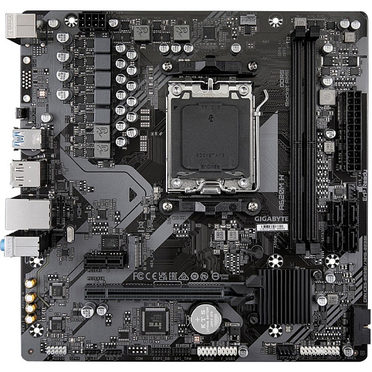 Материнская плата GIGABYTE A620M H, AM5, A620, 2xDDR5 mATX