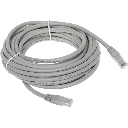 Патч-корд ExeGate UTP-RJ45-RJ45-5e-CU-15M-GY, 5e, 15м, серый <EX282017RUS