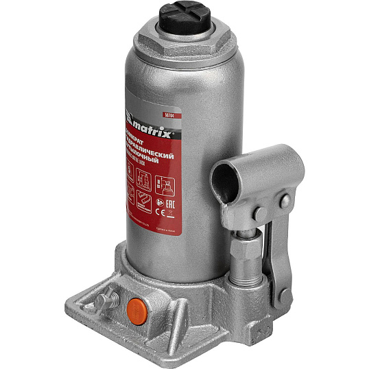 Домкрат гидравлический бутылочный 5т, 197-382 мм Matrix 50764
