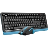 Набор клавиатура+мышь A4Tech Fstyler FG1035 NAVY BLUE USB беспров.чер/син